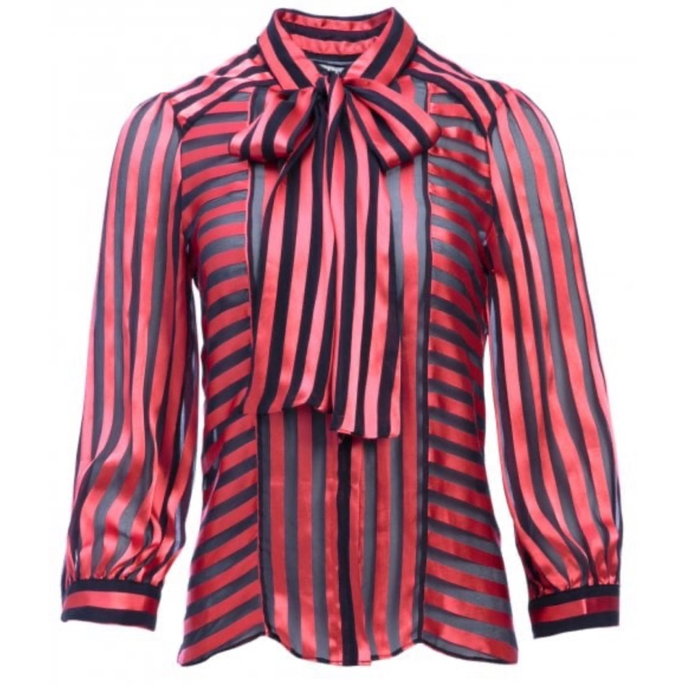 Alice + Olivia Willis Tie Neck Blouse NWT